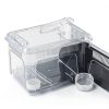 Irenare Plastic Reptile Terrarium Clear Ventilated Pet Cage-6