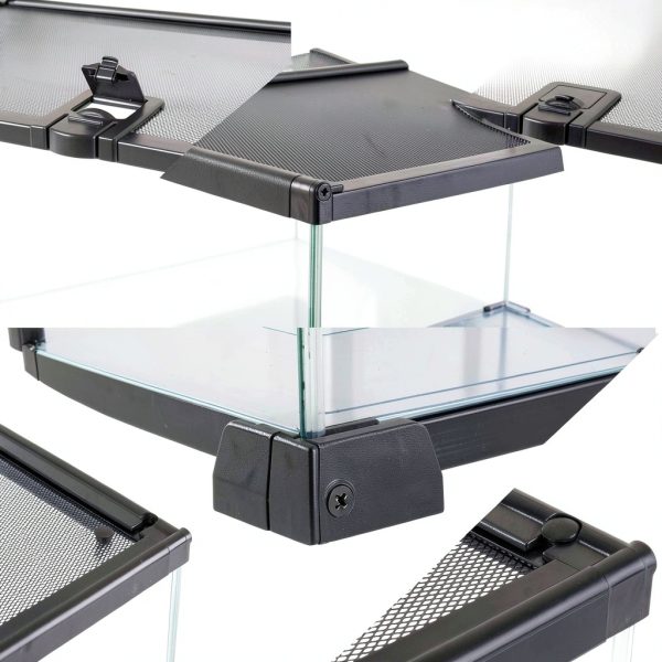 REPTI ZOO Terrarium Reptile Habitat 360 View Screen Top-5