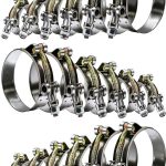 GOOBETTER T-Bolt Hose Clamps Stainless Steel 18Pcs Kit-0