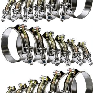 GOOBETTER T-Bolt Hose Clamps Stainless Steel 18Pcs Kit-0