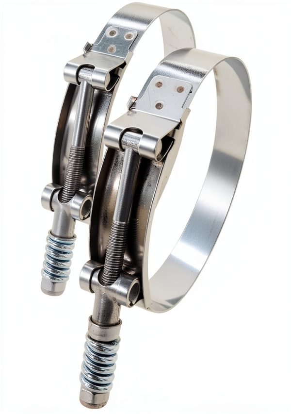 Roadformer T-Bolt Hose Clamps Silver Spring Loaded-2