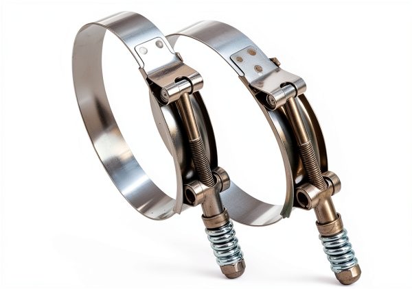 Roadformer T-Bolt Hose Clamps Silver Spring Loaded-1