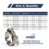 PanjinHub T-Bolt Hose Clamps Stainless Steel Industrial-1