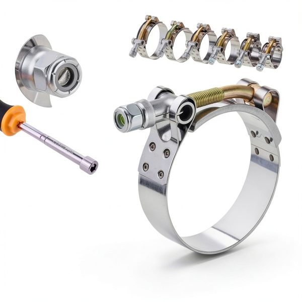 PanjinHub T-Bolt Hose Clamps Stainless Steel Industrial-4