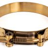 Mishimoto Stainless Steel T-Bolt Clamp Gold Hose Fitting-1