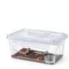 Irenare Plastic Reptile Terrarium Clear Ventilated Pet Cage-2