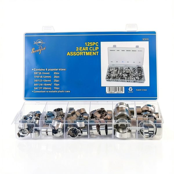 T-Bolt Hose Clamps Swordfish Alloy Steel Modern Silver-1
