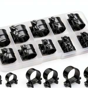 Smseace Hose Clamps Zinc Steel Automotive Fuel Line-0