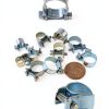 Glarks Mini Fuel Injection Hose Clamps Carbon Steel Zinc-3
