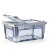 Irenare Plastic Reptile Terrarium Clear Ventilated Pet Cage-1