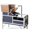 GEGURI Tortoise House Solid Wood 3 Room Reptile Terrarium-2