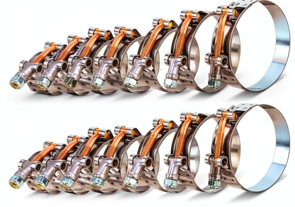 BILITOOLS T Bolt Hose Clamps Stainless Steel Industrial-0