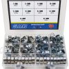 Glarks Mini Fuel Injection Hose Clamps Carbon Steel Zinc-0