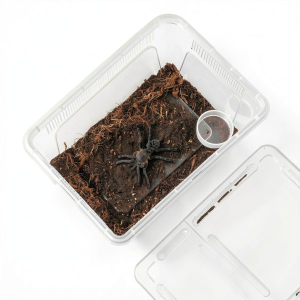 Irenare Plastic Reptile Terrarium Clear Ventilated Pet Cage-3