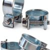 Glarks Mini Fuel Injection Hose Clamps Carbon Steel Zinc-4