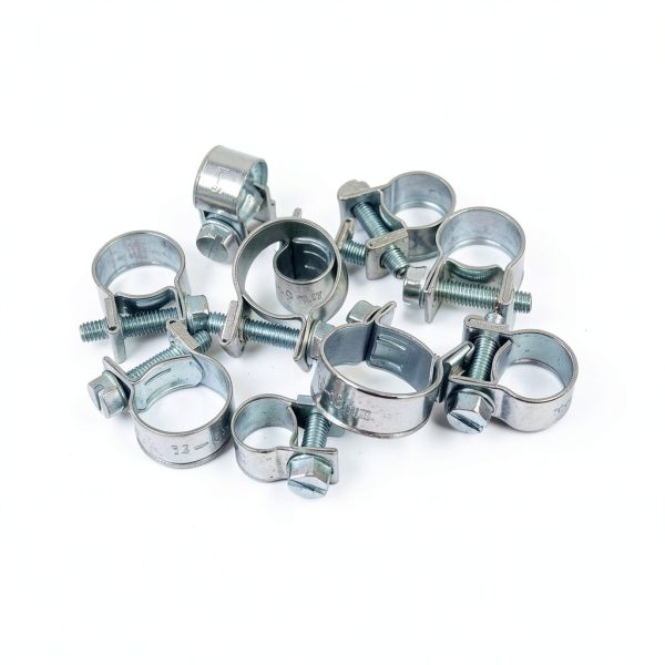 Glarks Mini Fuel Injection Hose Clamps Carbon Steel Zinc-2