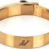 Mishimoto Stainless Steel T-Bolt Clamp Gold Hose Fitting-0