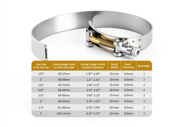 FARRAY T-Bolt Hose Clamps Stainless Steel Compact Style-1