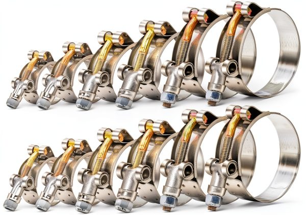PEROMI T-Bolt Hose Clamps Stainless Steel Multiple Sizes-0