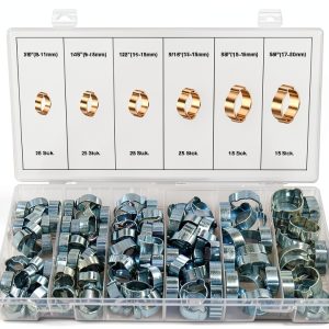 T-Bolt Hose Clamps Swordfish Alloy Steel Modern Silver-0