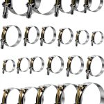 WYSIWYKA T-Bolt Hose Clamps Stainless Steel Secure Fit-0