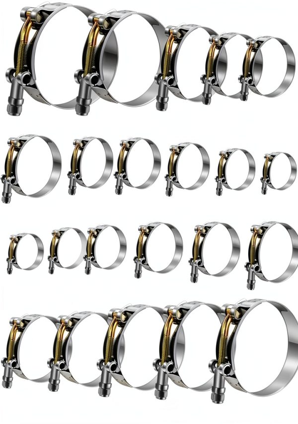 WYSIWYKA T-Bolt Hose Clamps Stainless Steel Secure Fit-0