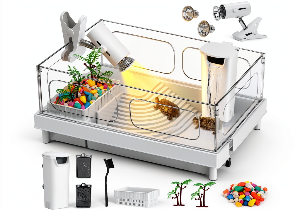 Turtle tank kit components
