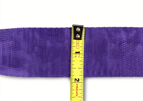 3 Foot Endless Round Sling Purple-2600 lbs Vertical & 5200 lbs Basket WLL-3