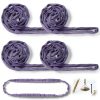 4 Pcs 6' Polyester Endless Round Sling Endless Round Lifting Sling for Hoist Heavy Duty Lifting Straps for Moving Towing Cargo 2204 Lbs Vertical Capacity 2780 Lbs Choker 5562 Lbs Basket-0